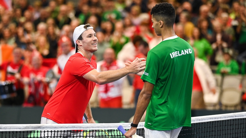 Lucas Miedler of Austria, left, and Michael Agwi