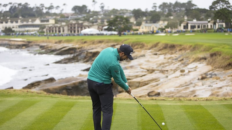 Matthieu Pavon in action at Pebble Beach