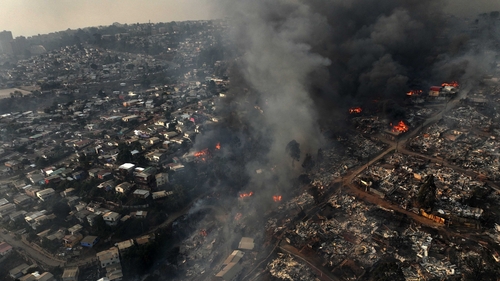 The fires are being driven by a summer heatwave and drought affecting South America caused by the El Nino weather phenomenon