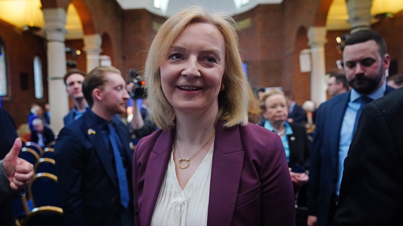 Liz Truss following the launch of the Popular Conservatism movement in central London