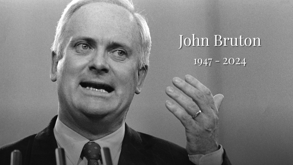 John Bruton seen during the Fine Gael Ard Fheis in 1992
