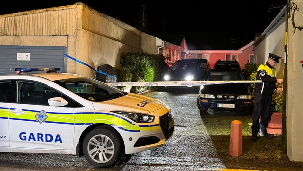 Gardaí at the scene in Macroom