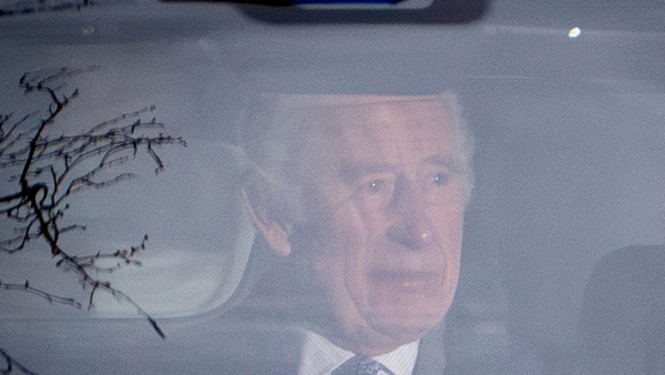 King Charles seen in London following the announcement of his cancer diagnosis