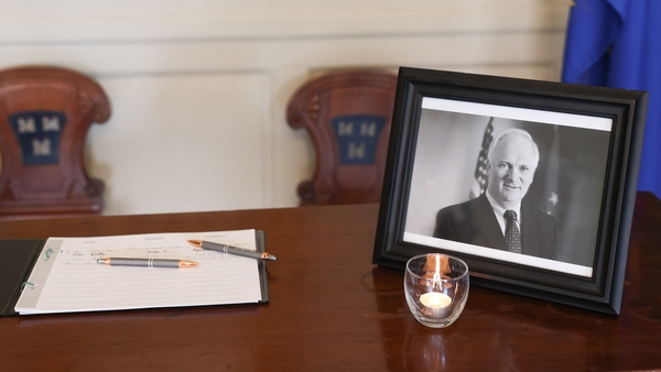 A book of condolence for John Bruton in Dublin's Mansion House (Pic: RollingNews.ie)
