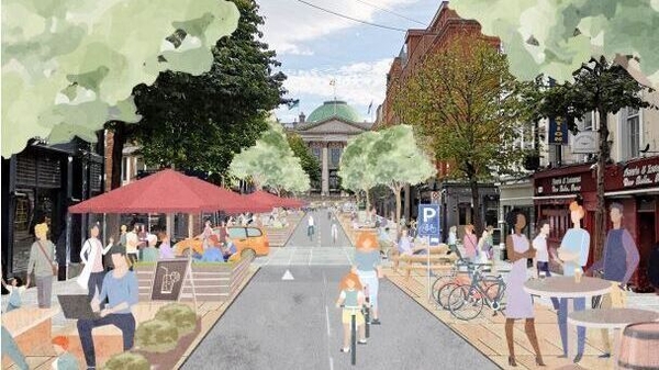 An illustration of how Parliament Street could look under the plan