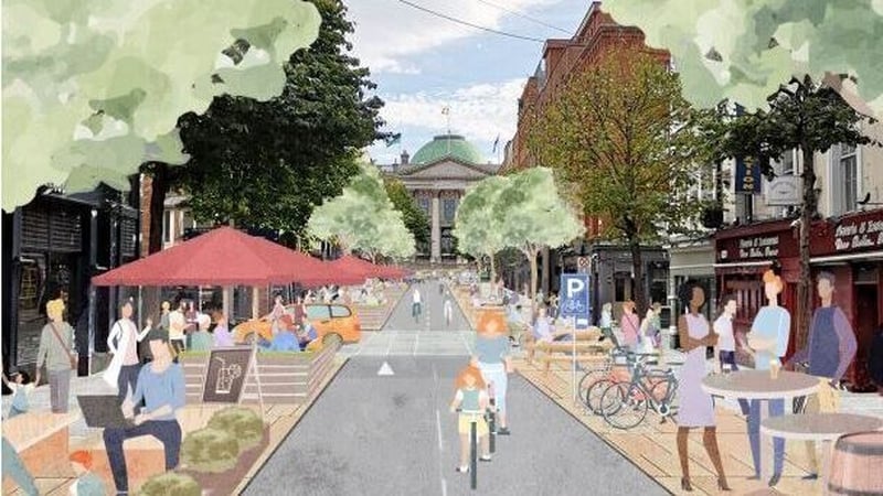 An illustration of how Parliament Street could look under the plan