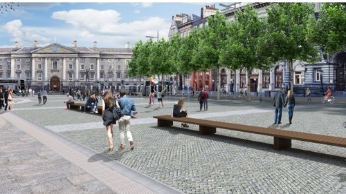 Under the plan, College Green will become a fully pedestrianised space