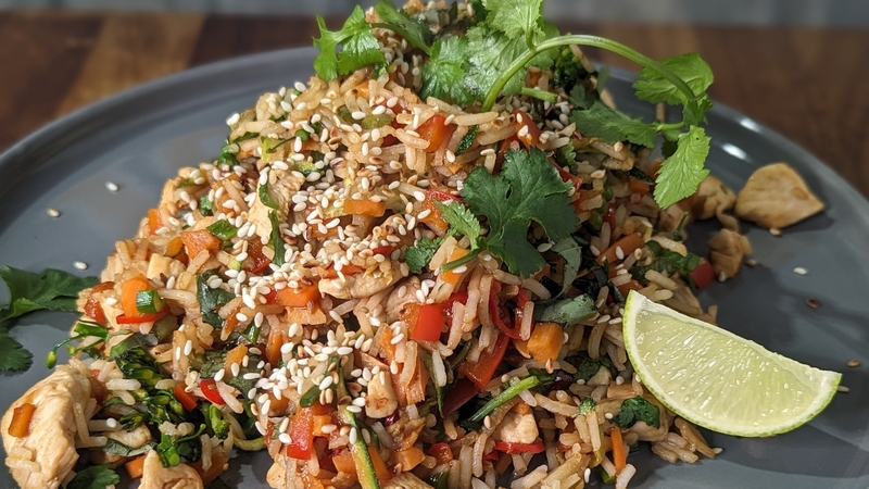 A fresh and vibrant stiry fry that's full of colour anf flavour.