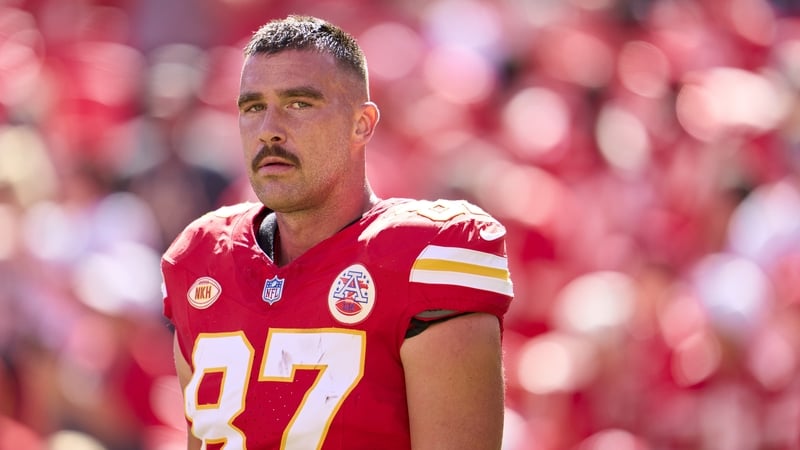 Travis Kelce at GEHA Field at Arrowhead Stadium on September 24, 2023. Getty.