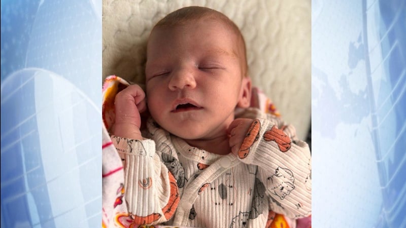 Andrii Grachov and Kateryna Muzychko said baby Olivia is also the world's first "Sherkrainain"