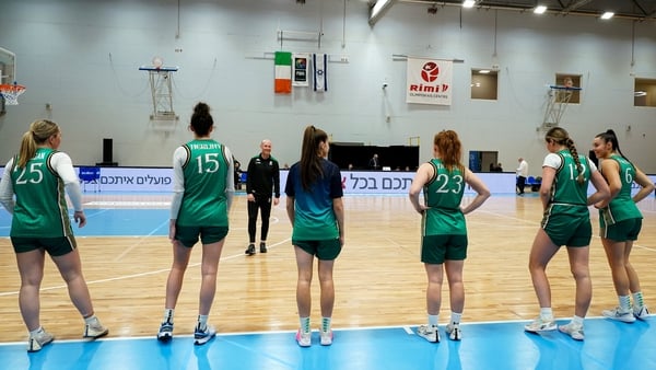 Ireland players made a protest ahead of their Eurobasket qualifier with Israel