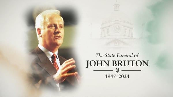 Watch: The state funeral of former taoiseach John Bruton
