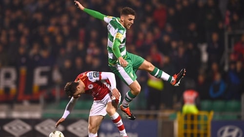 Dylan Watts was one of five half-time substitutes as Rovers beat Saints at Tallaght Stadium