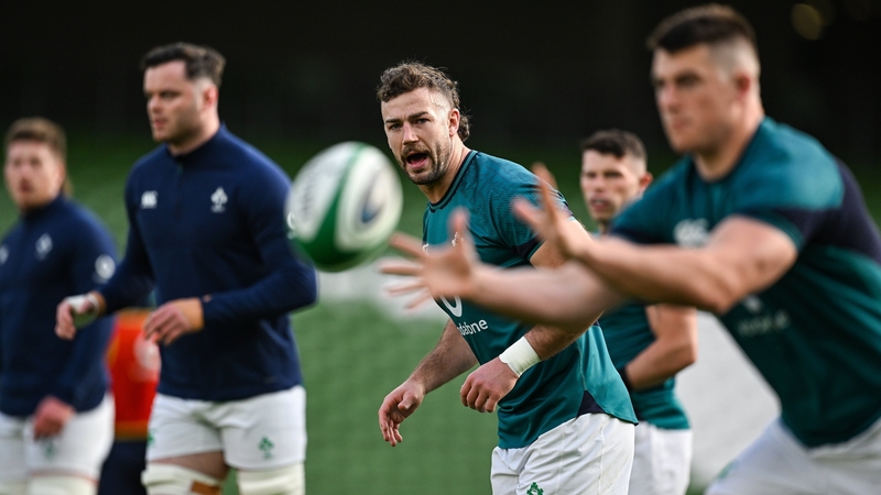 Ireland at the captain's run on Sunday