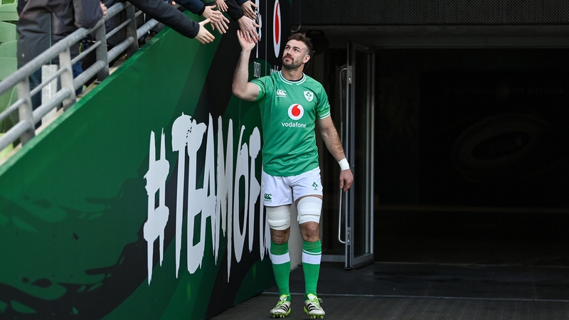 Caelan Doris at the captain's run in Dublin on Saturday morning
