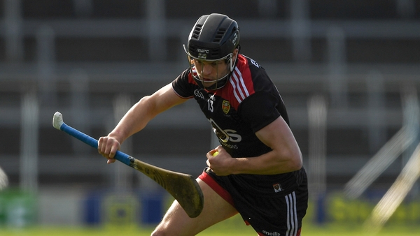 Daithi Sands fired high to the net for Down
