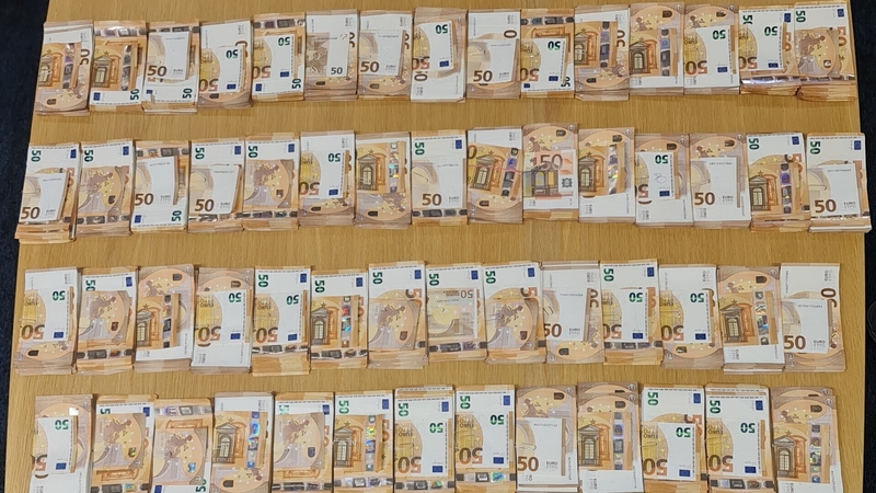 Cash totalling €62,800 was seized from a home in Cobh, Co Cork