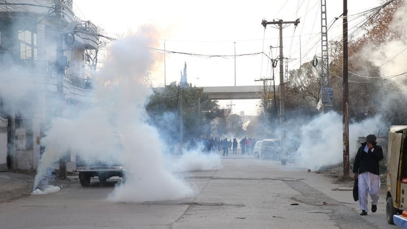 Police fired tear gas to disperse Khan supporters in Pakistan