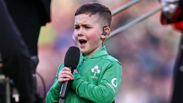 Stevie Mulrooney performs Ireland's Call