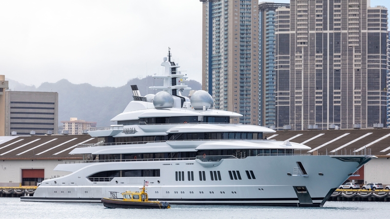 The superyacht Amadea seen in 2022