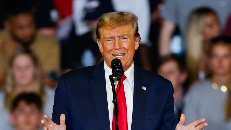 Former US President Donald Trump at a campaign rally in South Carolina last week