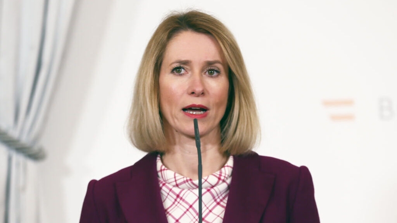 Estonia's Kaja Kallas has been put on a wanted list in Russia for ''destroying' Soviet-era monuments (file photo)