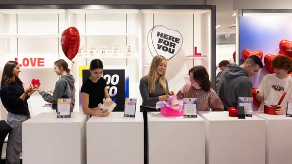 The Women's Aid pop-up shop is open on Mary Street in Dublin city centre for four weeks