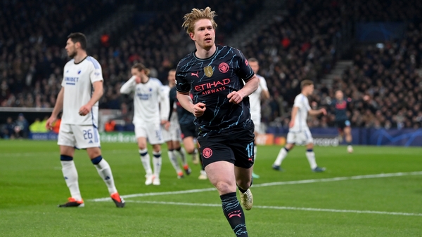 Kevin De Bruyne grabbed the opener for City