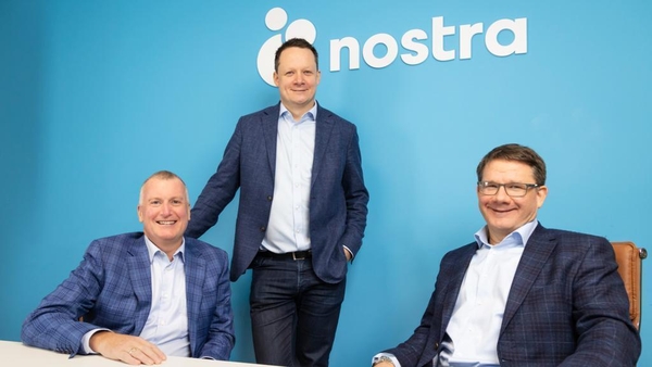 Michael McAteer, Nostra Chairman, Kevin O'Loughlin, Nostra co-founder & CEO and Barry O'Loughlin, Nostra co-founder & Managing Director.