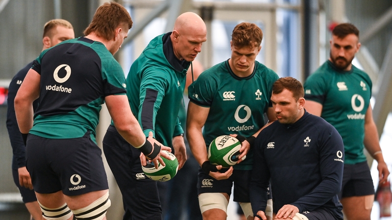 Ireland trained in Dublin on Thursday ahead of next week's meeting with Wales