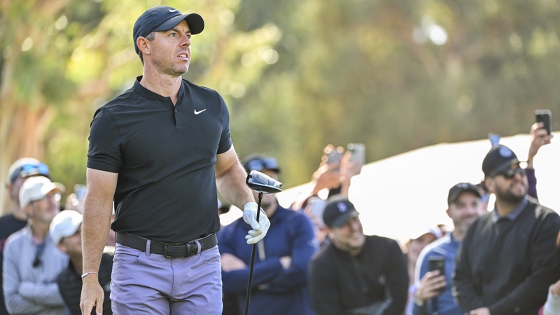 Rory McIlroy is 10 shots adrift of first round leader Patrick Cantlay in California