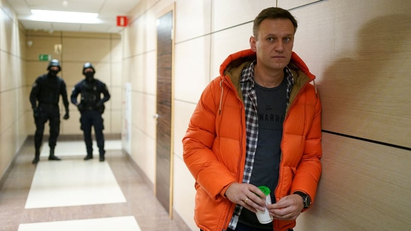 Alexei Navalny pictured in Moscow in December 2019