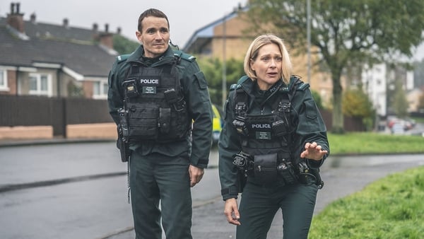 Martin McCann as Stevie Neil and Siân Brooke as Grace Ellis