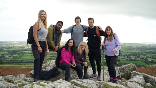(L-R) Christine McGuinness, Eshaan Akbar, Sonali Shah, Tom Rosenthal, Michaela Strachan, Spencer Matthews and Amanda Lovett