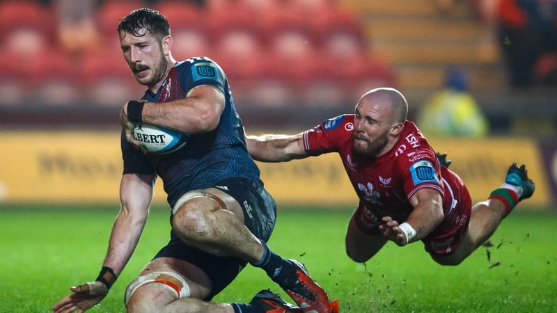 Tom Ahern scored one of Munster's six tries