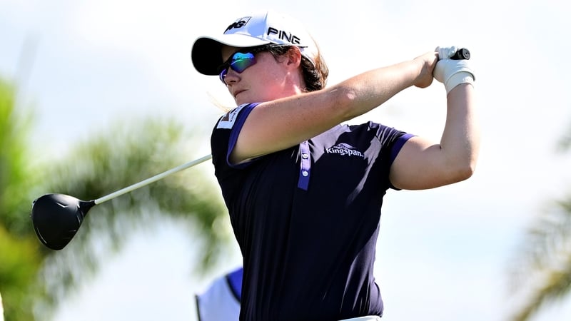 Leona Maguire is nine shots off the lead
