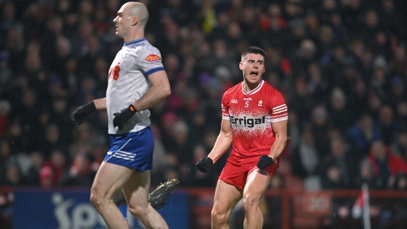 Conan Doherty was on hand to score Derry's third green flag