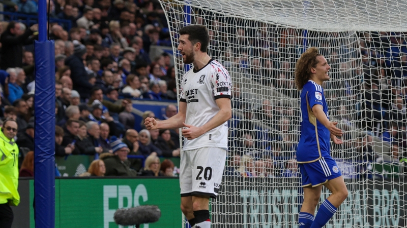 Finn Azaz celebrates his goal for Middlesbrough