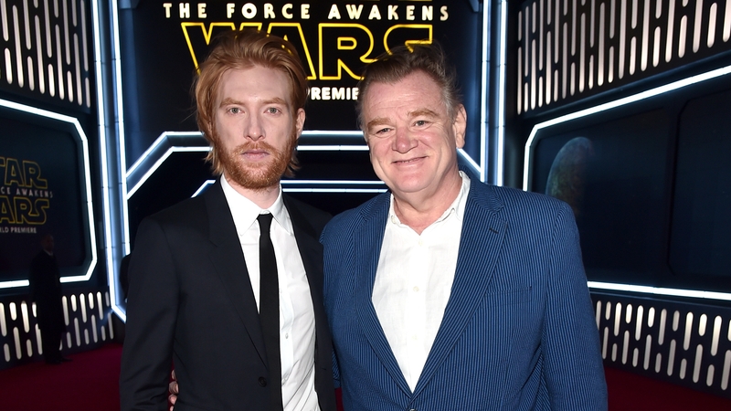 Domhnall Gleeson with his father Brendan Gleeson