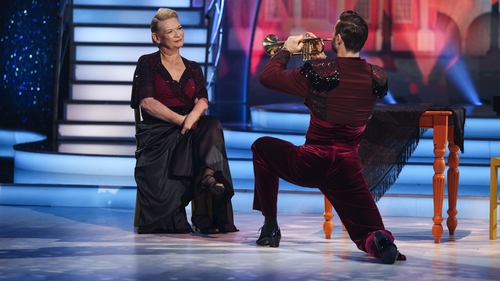 Eileen Dunne and her pro partner Robert Rowiński faced a dance-off with fellow competitors Rosanna and pro-dancer Stephen Vincent. Photography Credit: Kyran O'Brien