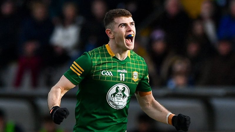 Meath's Eoghan Frayne celebrates a point