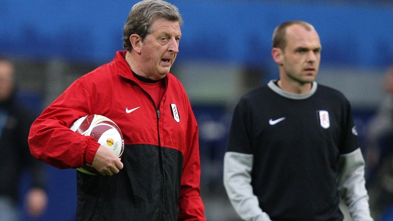 Roy Hodgson (L) and Danny Murphy pictured together with Fulham in 2010