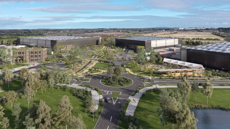 A computer generated image of IPUT's Nexus Logistics Park