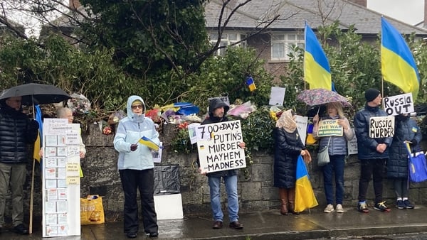 The Russian Embassy protest began in the days after the invasion of Ukraine