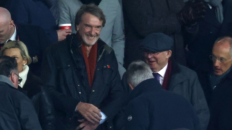 Ratcliffe alongside Alex Ferguson at Man United's home game against Tottenham Hotspur