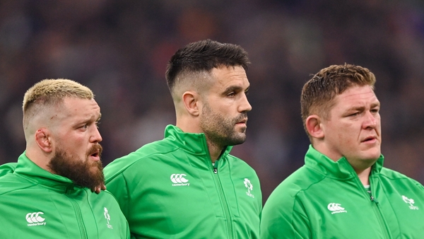 Conor Murray (c) has won 113 caps for Ireland