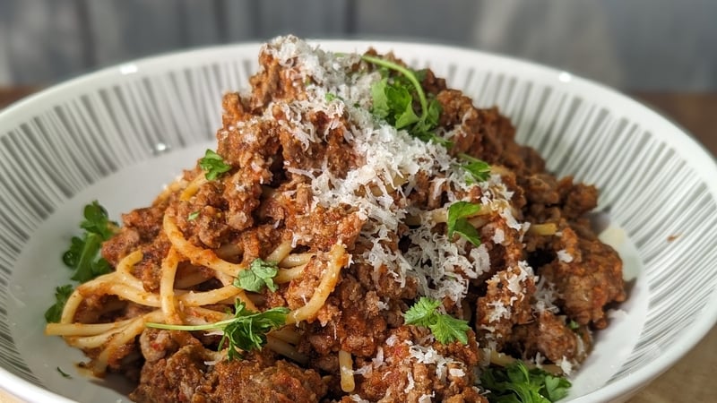Trisha's spaghetti bolognese with hidden veggies: Today