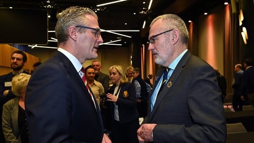 Jarlath Burns (L) will succeed Larry McCarthy this weekend