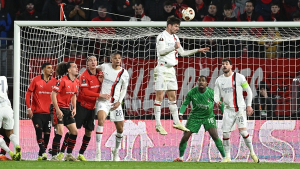 AC Milan progressed despite losing 3-2 to Rennes