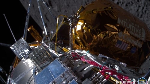 A failure in the lander's navigation system had complicated the lunar lander's final descent on the moon